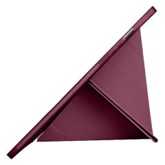 Samsung Galaxy Tab S7 Plus T970 12.4 İnç Katlanabilir Kalemlikli Standlı Akıllı Kılıf Mürdüm - Mürdüm