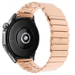 Sneezy Amazfit Watch GTR 3 Pro-GTR 3-GTR 2e-GTS 2-GTR 47mm Uyumlu 22mm Clasp Manyetik Metal Kordon Gümüş - Gümüş