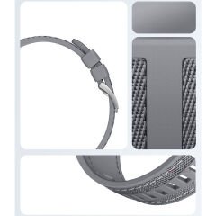 Xiaomi Watch S1 S1 Active Mi Watch Watch Color Metal Tokalı Dikiş Detaylı Şık Dokuma Silikon Kordon Gri