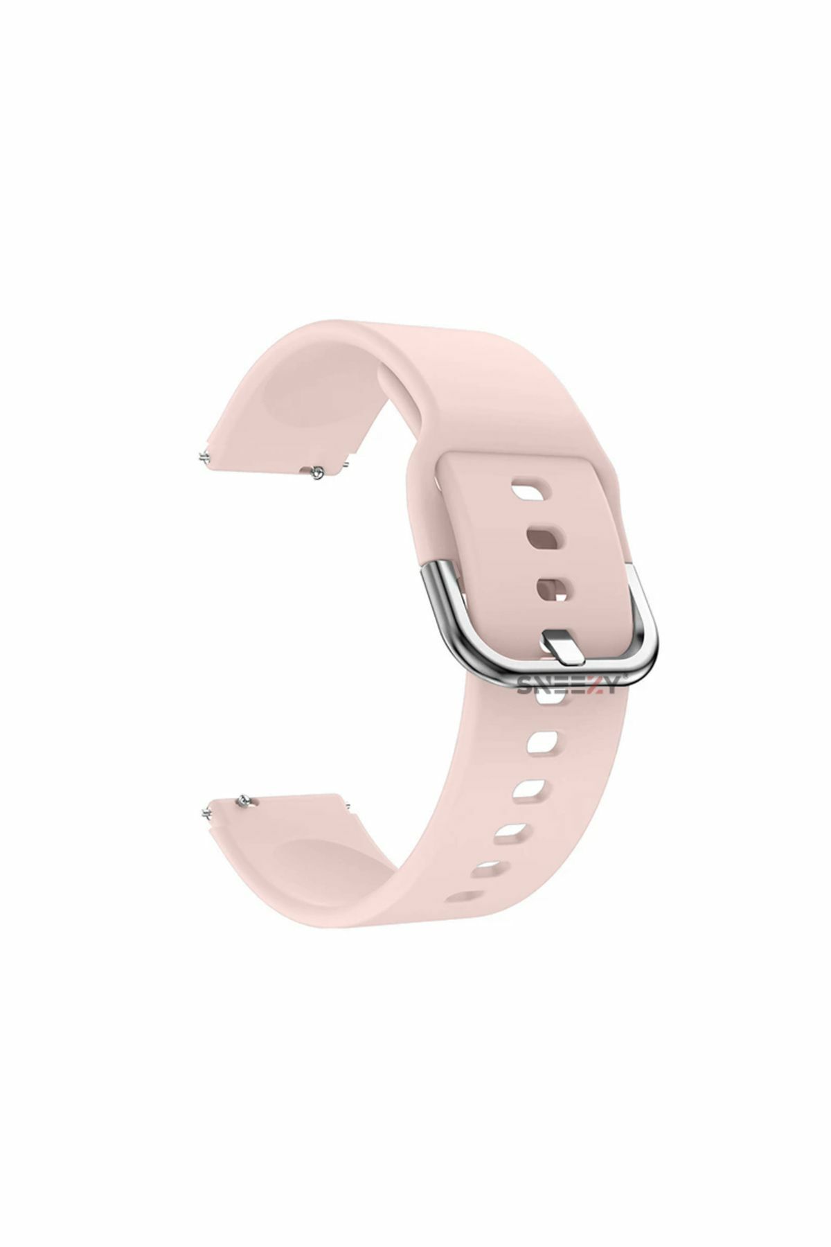 Huawei Watch Gt2 42mm Ile Uyumlu 20mm Purelux Soft Tokalı Silikon Kordon Dayanıklı Spor Stil Pudra
