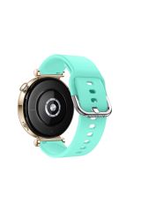 Huawei Watch Gt2 42mm Ile Uyumlu 20mm Purelux Soft Tokalı Silikon Kordon Dayanıklı Spor Stil Turkuaz