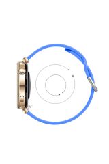 Huawei Watch Gt2 42mm Ile Uyumlu 20mm Purelux Soft Tokalı Silikon Kordon Dayanıklı Spor Stil Mavi