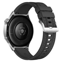 Xiaomi Watch S1 S1 Active Mi Watch Watch Color Metal Tokalı Dikiş Detaylı Şık Dokuma Silikon Kordon Siyah