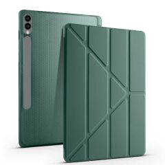 Samsung Galaxy Tab S9 Plus X810 12.4 İnç Katlanabilir Kalemlikli Standlı Akıllı Kılıf Gri