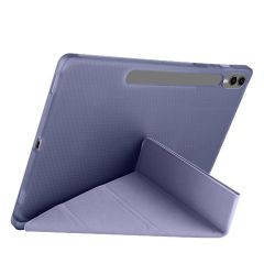 Samsung Galaxy Tab S9 Plus X810 12.4 İnç Katlanabilir Kalemlikli Standlı Akıllı Kılıf Lavanta