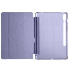 Samsung Galaxy Tab S9 Plus X810 12.4 İnç Katlanabilir Kalemlikli Standlı Akıllı Kılıf Lavanta