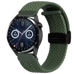 Sneezy Samsung Gear S3 Frontier R760 – S3 Classic R770 22mm FiberLink Manyetik Tokalı Örgü Kordon