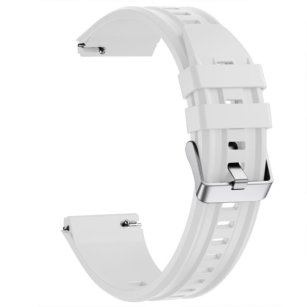 Sneezy Huawei Watch GT6 Pro 46mm İle Tam Uyumlu Spor Silikon Metal Tokalı Soft Saat Kordonu