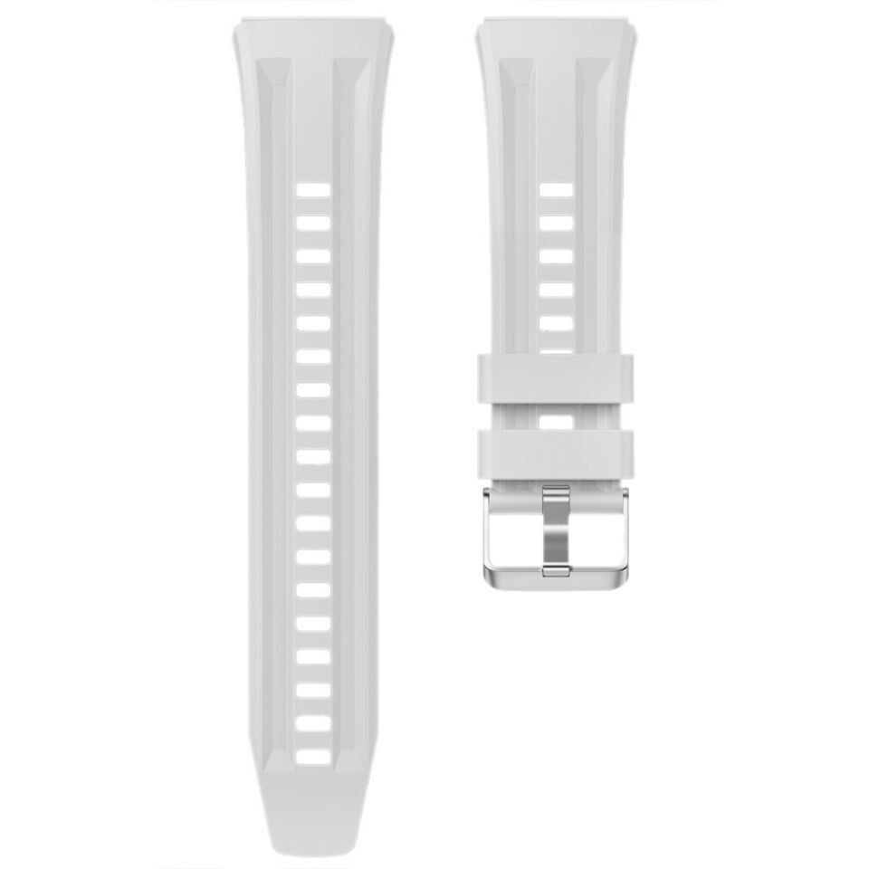 Sneezy Huawei Watch GT6 Pro 46mm İle Tam Uyumlu Spor Silikon Metal Tokalı Soft Saat Kordonu