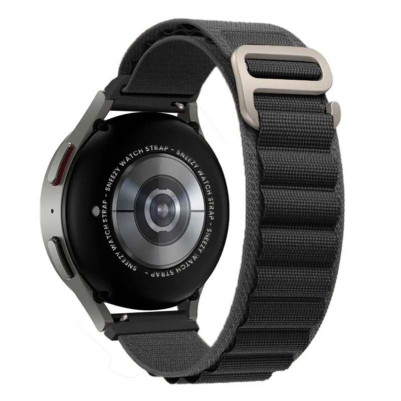Honor Magic Watch 2 – Watch Magic – Watch Gs3 22mm Uyumlu Frost Alpine Loop Kordon Siyah