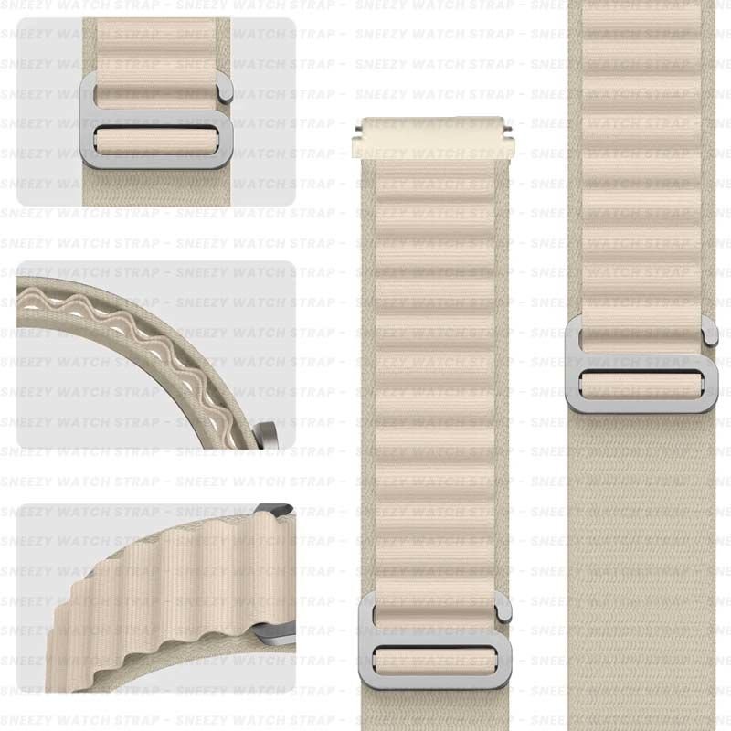 Honor Magic Watch 2 – Watch Magic – Watch Gs3 22mm Uyumlu Frost Alpine Loop Kordon Starlight