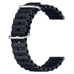 Huawei Watch 4 46mm-Watch 4 Pro 22mm Uyumlu Seaflex Ocean Silikon Kordon Midnight - Midnight