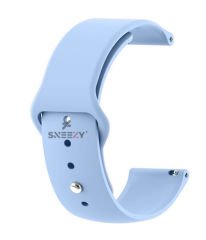 Haylou Solar LS05 – RS3 LS04 – RT LS05S 22mm Uyumlu PureLux Soft Silikon Kordon Açık Mavi - Açık Mavi