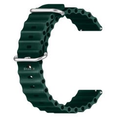 Honor Magic Watch 2 – Watch Magic – Watch Gs3 22mm Uyumlu Seaflex Ocean Silikon Kordon Haki - Haki