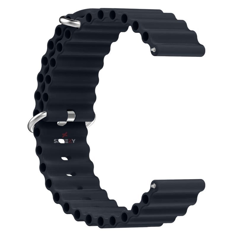 Honor Magic Watch 2 – Watch Magic – Watch Gs3 22mm Uyumlu Seaflex Ocean Silikon Kordon Midnight - Midnight