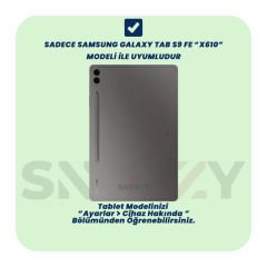 Samsung Galaxy Tab S9 FE X510 11 İnç Katlanabilir Kalemlikli Standlı Akıllı Kılıf Haki - Haki