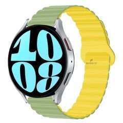 Samsung Galaxy Watch 5 Pro r920 20mm Uyumlu 20mm Harmony Duo Magnetik Silikon Kordon Mint