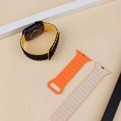 Samsung Galaxy Watch 5 Pro r920 20mm Uyumlu 20mm Harmony Duo Magnetik Silikon Kordon Mint