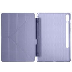 Samsung Galaxy Tab S9 FE X510 11 İnç Katlanabilir Kalemlikli Standlı Akıllı Kılıf Lavanta - Lavanta