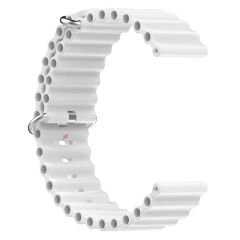 Amazfit Watch Seaflex Ocean GTR 3 Pro-GTR 3-GTR 2e-GTS 2-GTR 47mm 22mm Uyumlu Silikon Kordon Beyaz