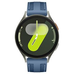 Sneezy Huawei Watch GT2 42mm ile Uyumlu Metal Tokalı Dikiş Detaylı Şık Dokuma Silikon Kordon Mavi