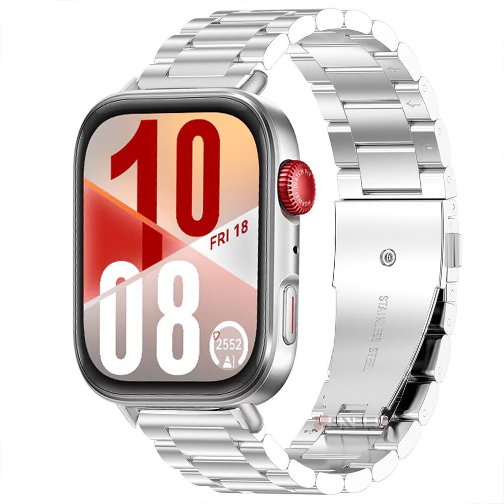 Huawei Watch Fit 4 Fit 4 Pro Uyumlu Paslanmaz Döküm Çelik Metal Kordon Dayanıklı ve Şık