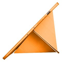 Samsung Galaxy Tab S9 FE X510 11 İnç Katlanabilir Kalemlikli Standlı Akıllı Kılıf Turuncu - Turuncu