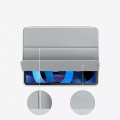 Apple iPad Pro 12.9 İnç 3.4.5.6. Nesil Kılıf Craft Kalem Bölmeli Uyku Modlu Kapaklı Smart Case Gri - Gri