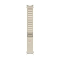 Samsung Galaxy Watch 6 40 43 44 47mm Uyumlu Kavisli Tasarım Frost Alpine Loop Kordon Starlight - Starlight