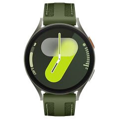 Sneezy Huawei Watch Gt3 Pro 43mm ile Uyumlu Metal Tokalı Dikiş Detaylı Şık Dokuma Silikon Kordon Haki