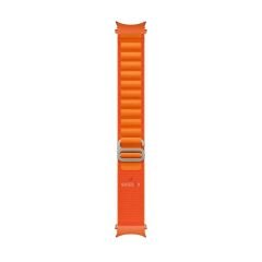 Samsung Galaxy Watch 6 40 43 44 47mm Uyumlu Kavisli Tasarım Frost Alpine Loop Kordon Turuncu - Turuncu