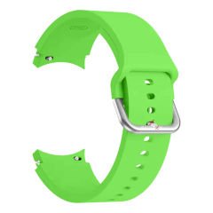 Samsung Galaxy Watch 6 40 43 44 47mm Uyumlu Orjinal Tasarım Kavisli PureLux Silikon Kordon Yeşil - Yeşil