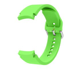Samsung Galaxy Watch 6 40 43 44 47mm Uyumlu Orjinal Tasarım Kavisli PureLux Silikon Kordon Yeşil - Yeşil